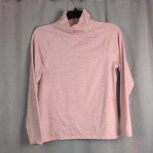 Apana Heathered Pink Turtleneck Sweater Large Outdoors‎ Hiking Running
